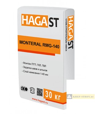 Монтажно-клеевой состав гипсовый HAGA ST MONTERAL RMG-140